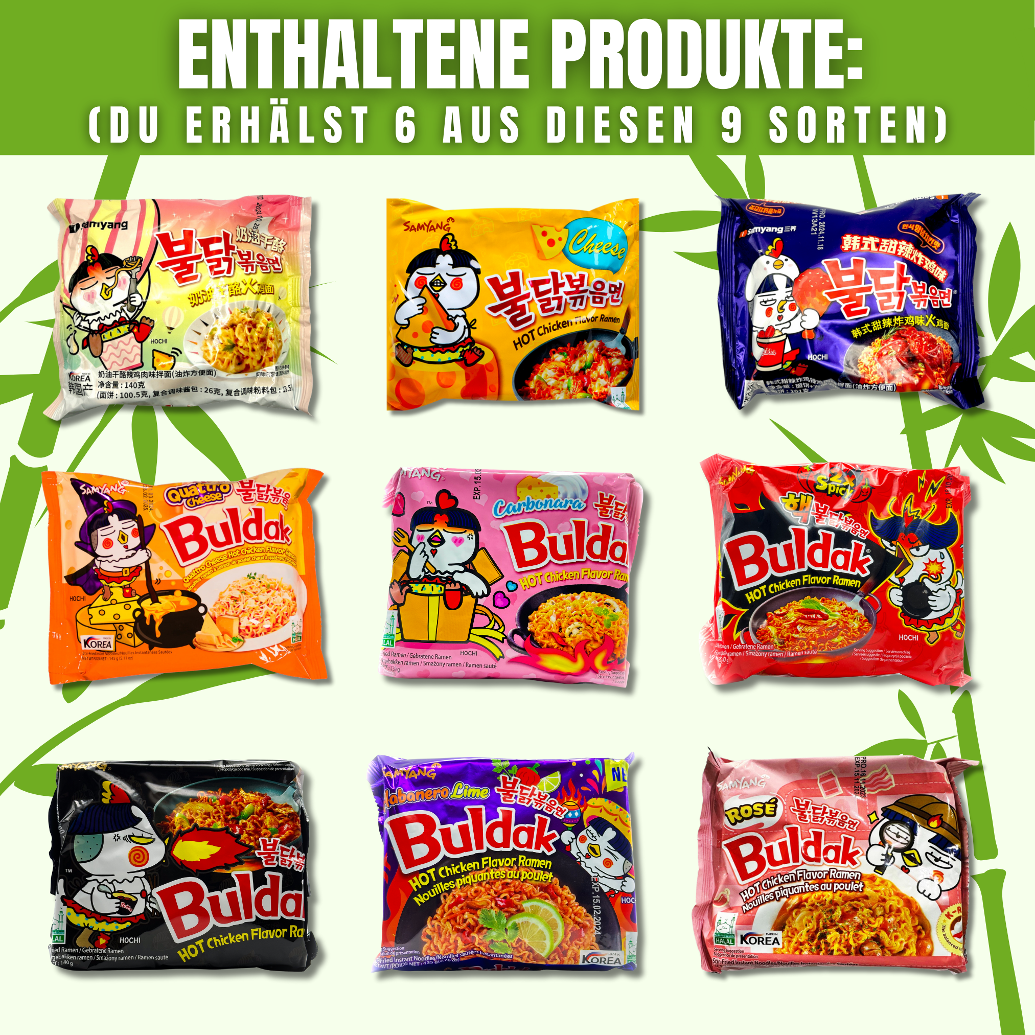 Samyang Buldak Ramen Bundle 🍜🇰🇷🩷