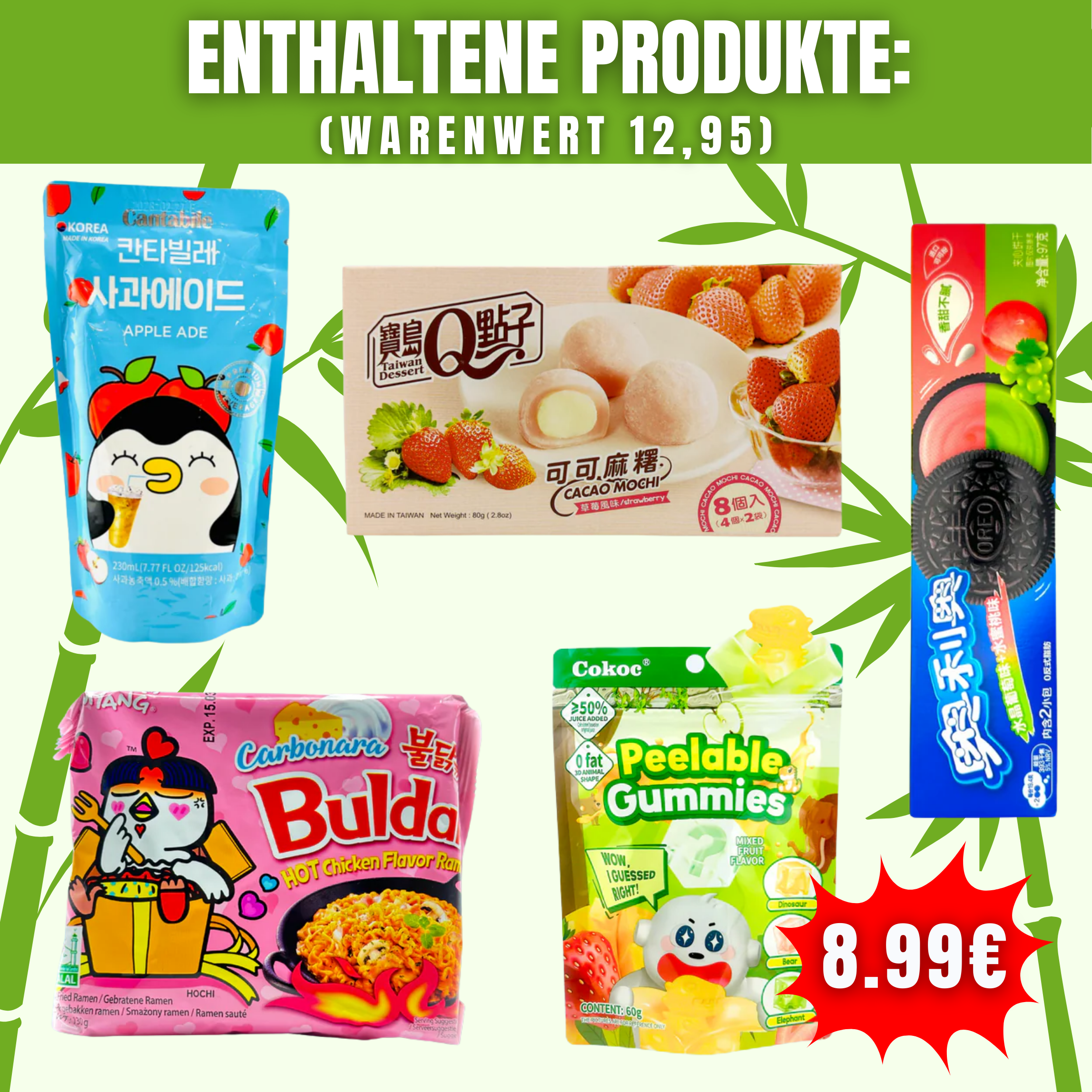 10€ Asiatische Snacks Bundle