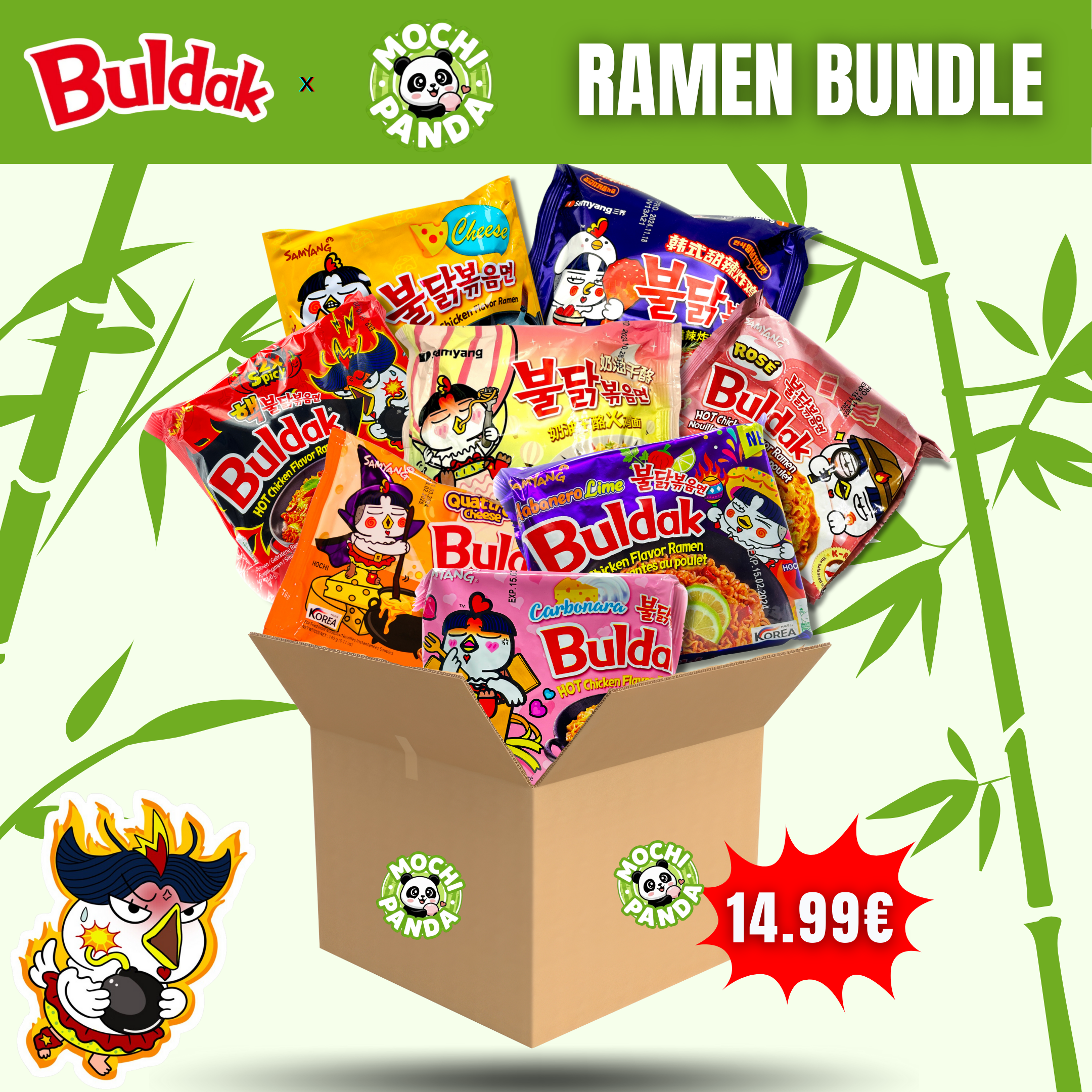 Samyang Buldak Ramen Bundle 🍜🇰🇷🩷