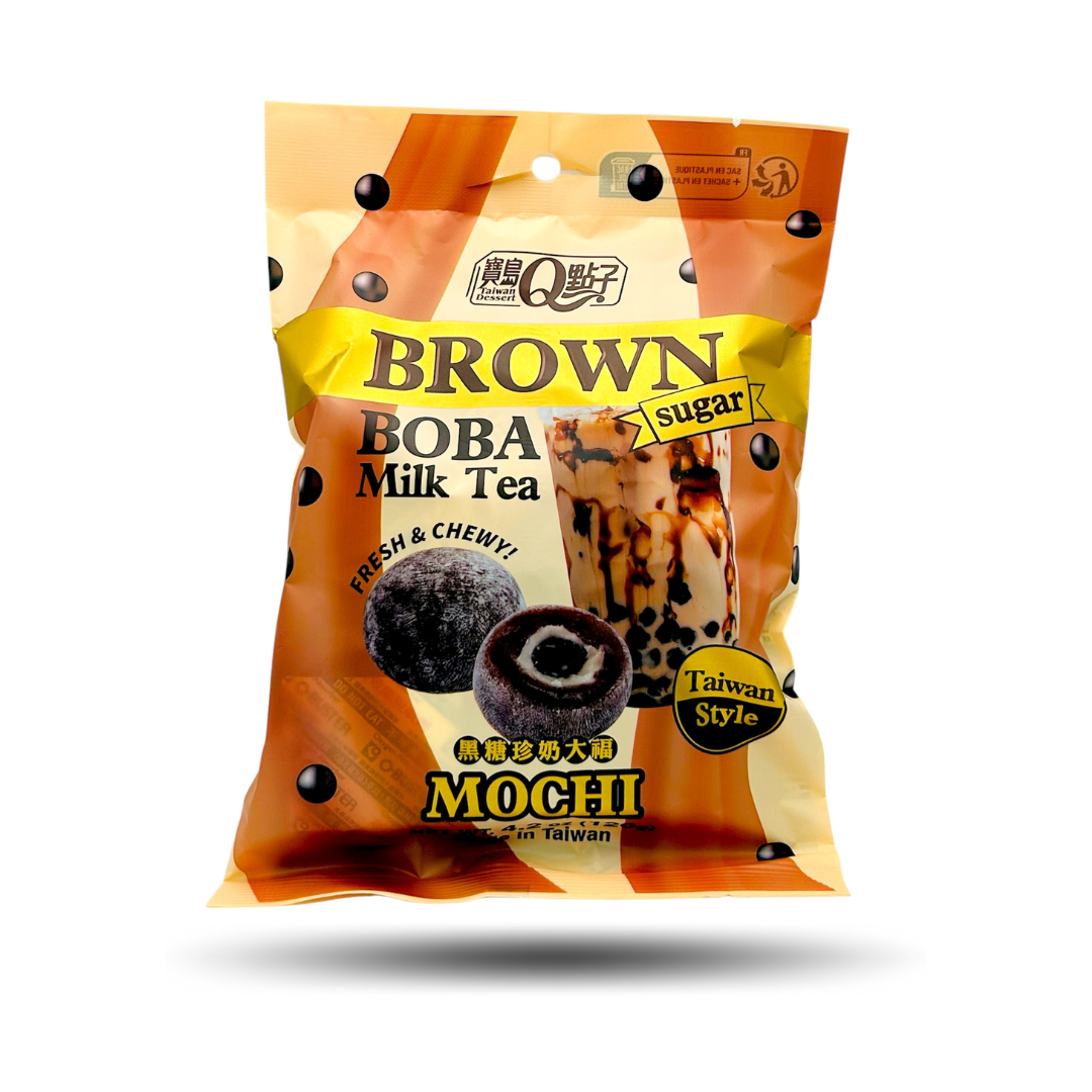 🧋 Brown Sugar Boba Milk Tea Mochi